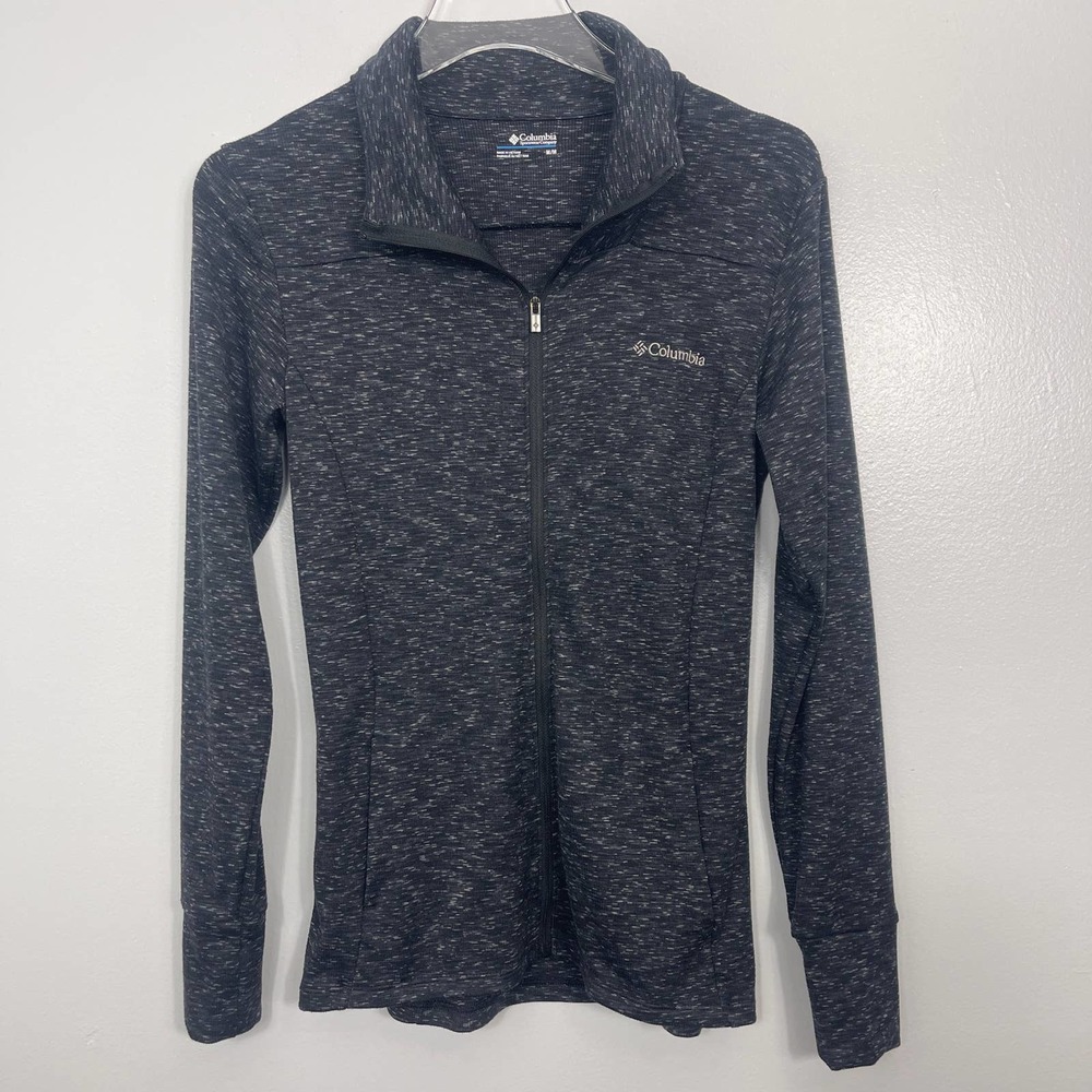 Columbia Women’s Black Heathered Colored Full Zip Jacket